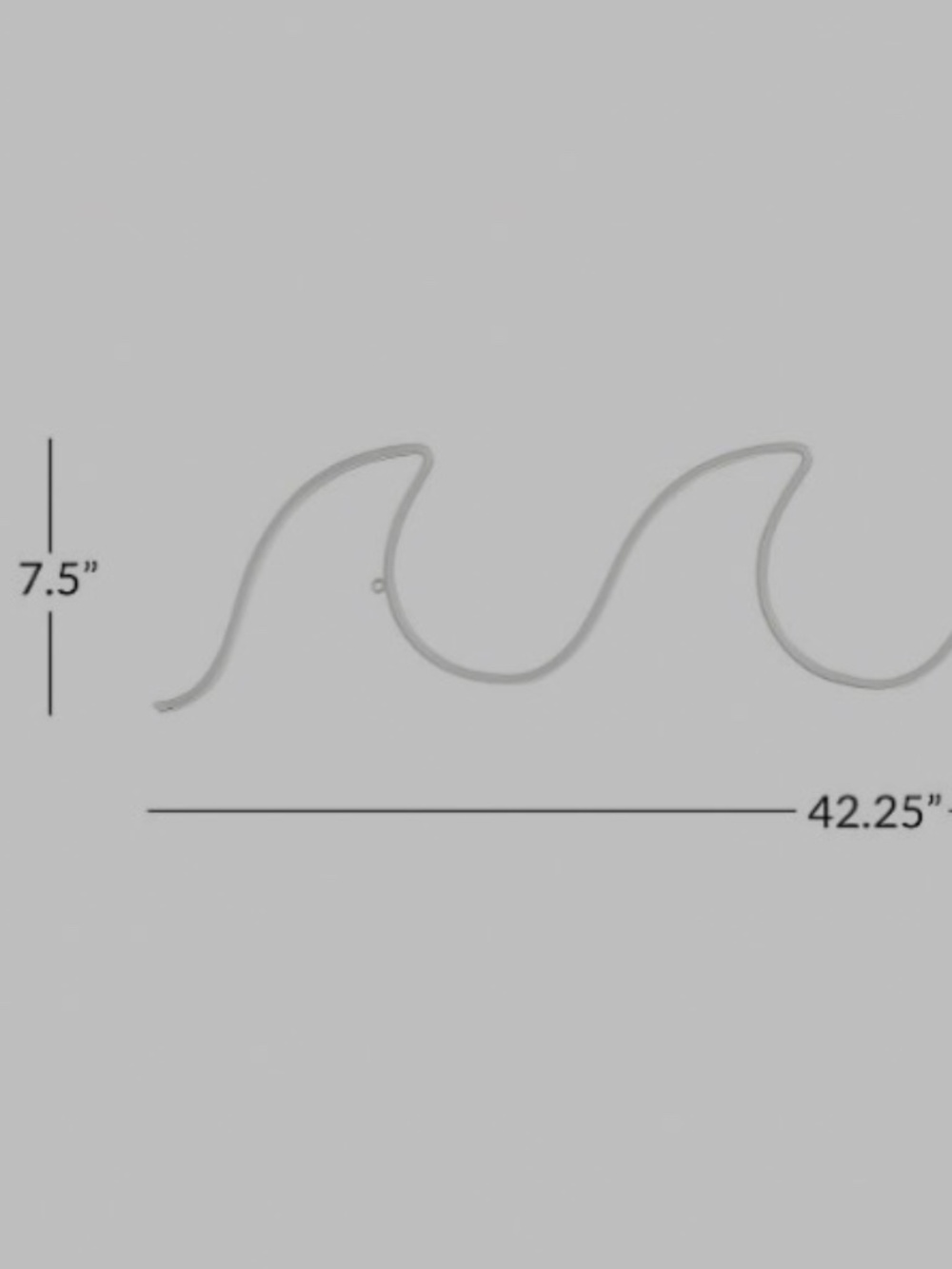 Waves Neon Wall Light - Pottery Barn - Picture 6 of 6
